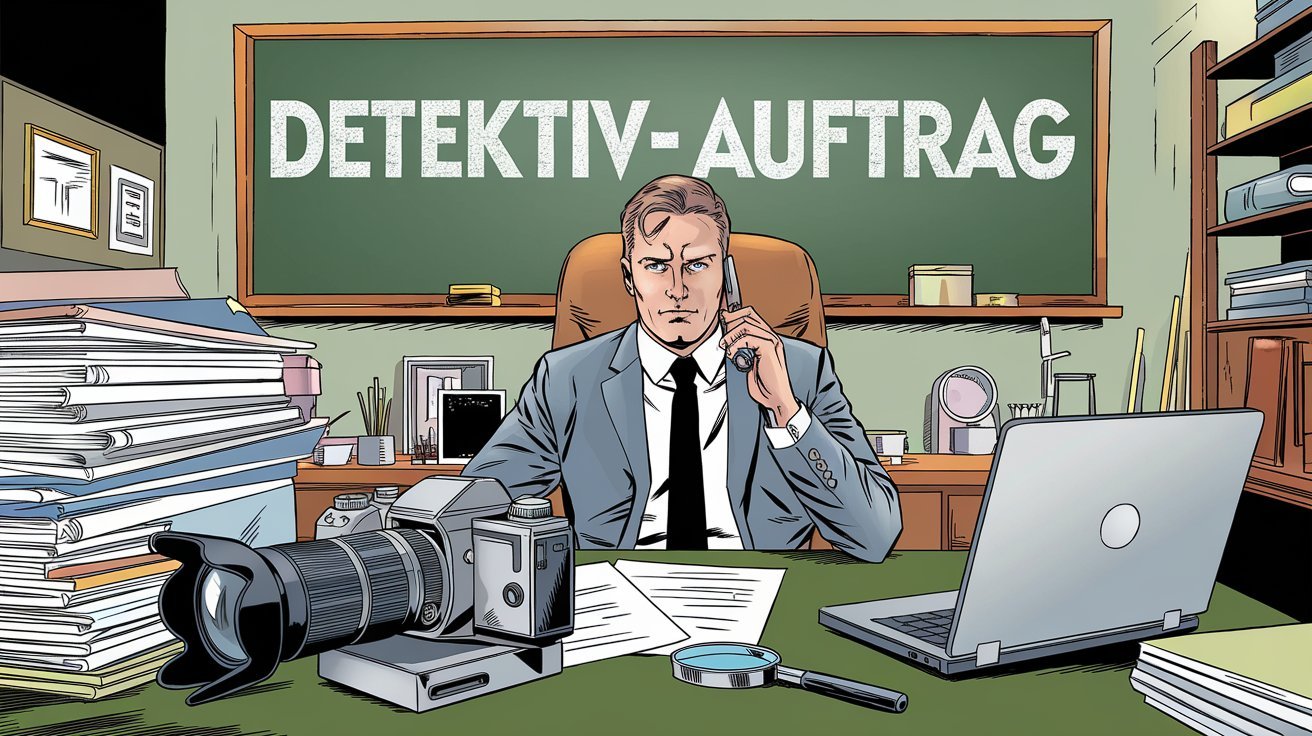 Privatdetektiv telefoniert in seinem Detektivbüro; Detektei in Wuppertal, Detektiv in Wuppertal, Privatdetektiv in Wuppertal, Detektivagentur in Wuppertal